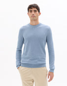 Regular Fit 100% Cotton Solid Crew Neck Sweaters