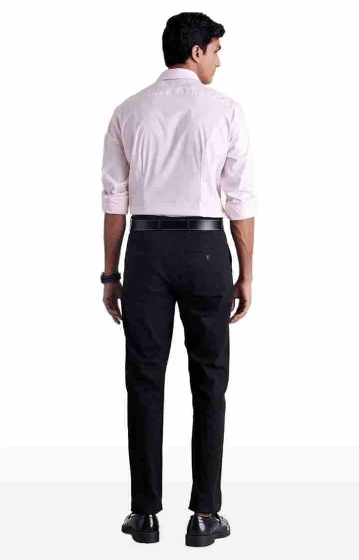 Black Straight Fit Trousers