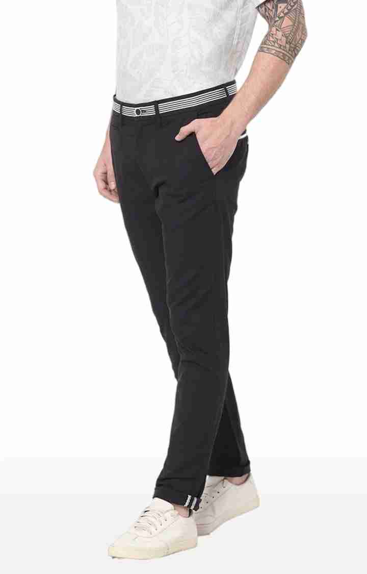 Black Regular Fit Trousers