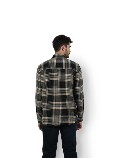 Black Checks Cotton Shirt