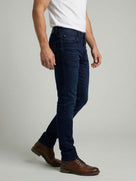 Celio Mens Blue Dobby Slim Fit Cotton Jeans
