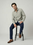Celio Mens Khaki Solid Regular Fit Linen Shirts
