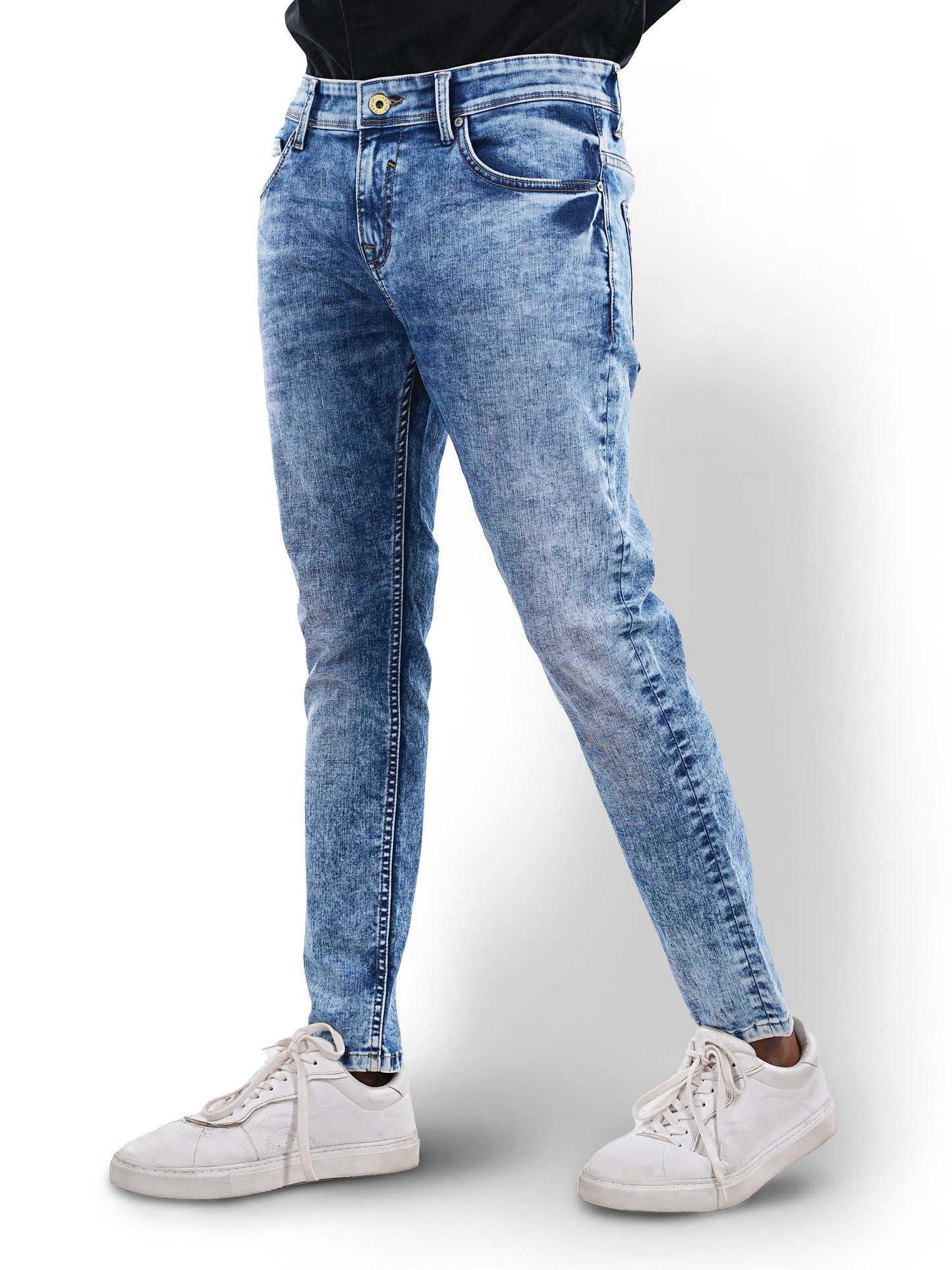 Blue Skinny Ankle Length Jeans