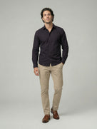 Celio Mens Brown Solid Regular Fit Cotton Shirts