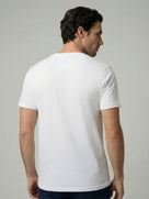 Celio Mens White Solid Slim Fit Cotton T-Shirts