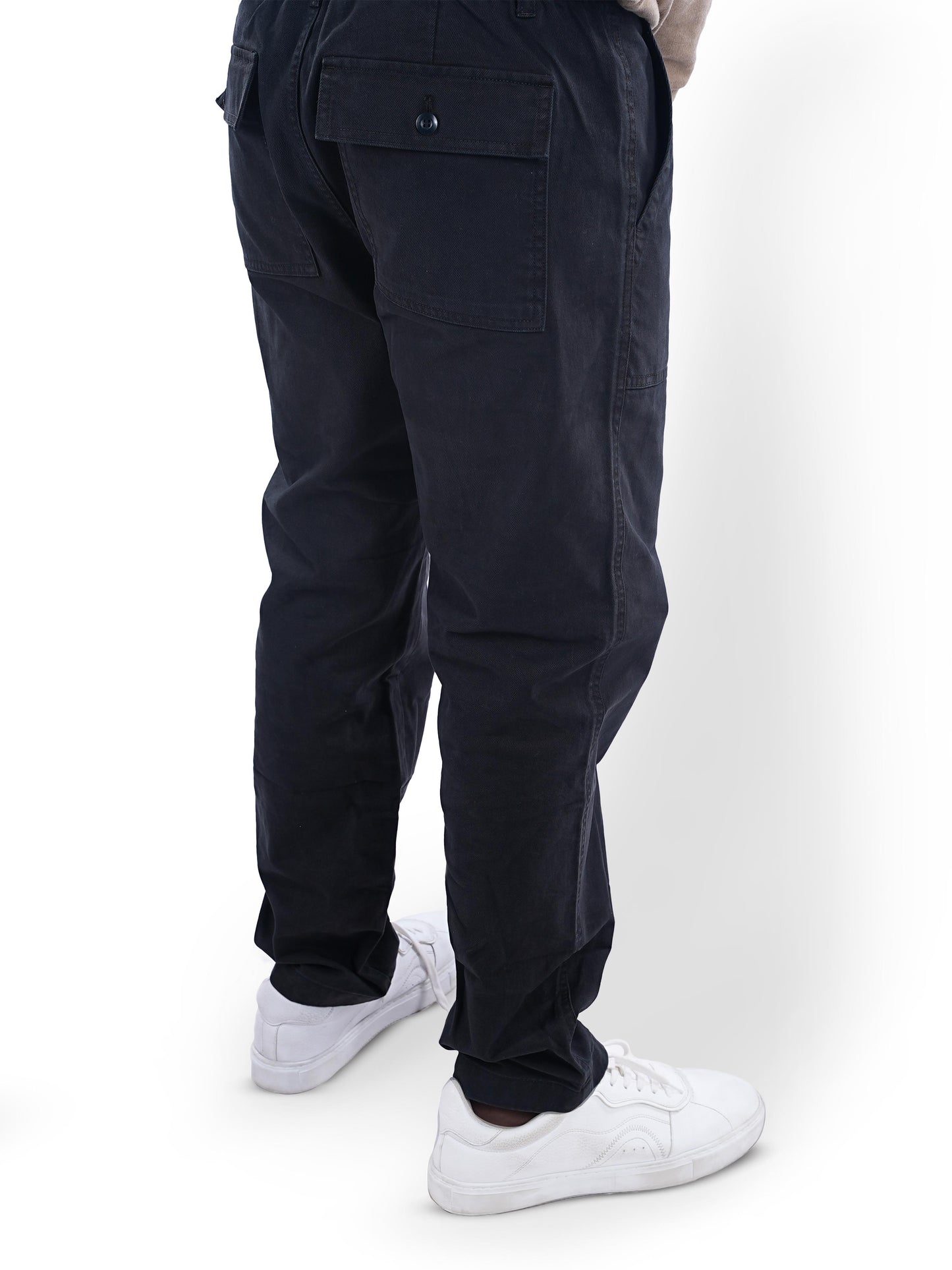 Black Straight Fit Trousers