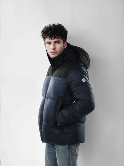 Chamonix - Navy Blue Solid Polyamide Jacket