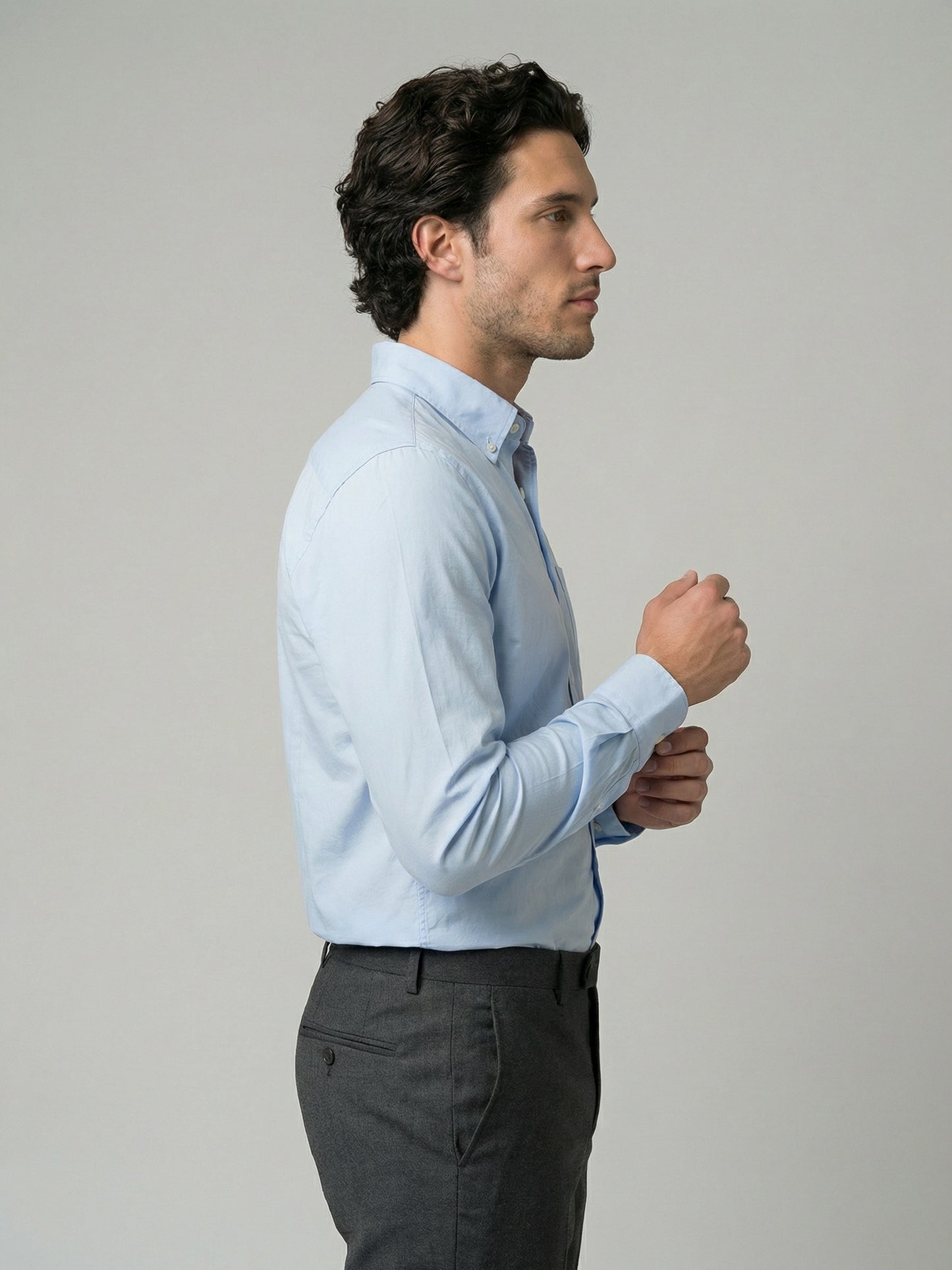 Celio Mens Blue Solid Regular Fit Cotton Shirts