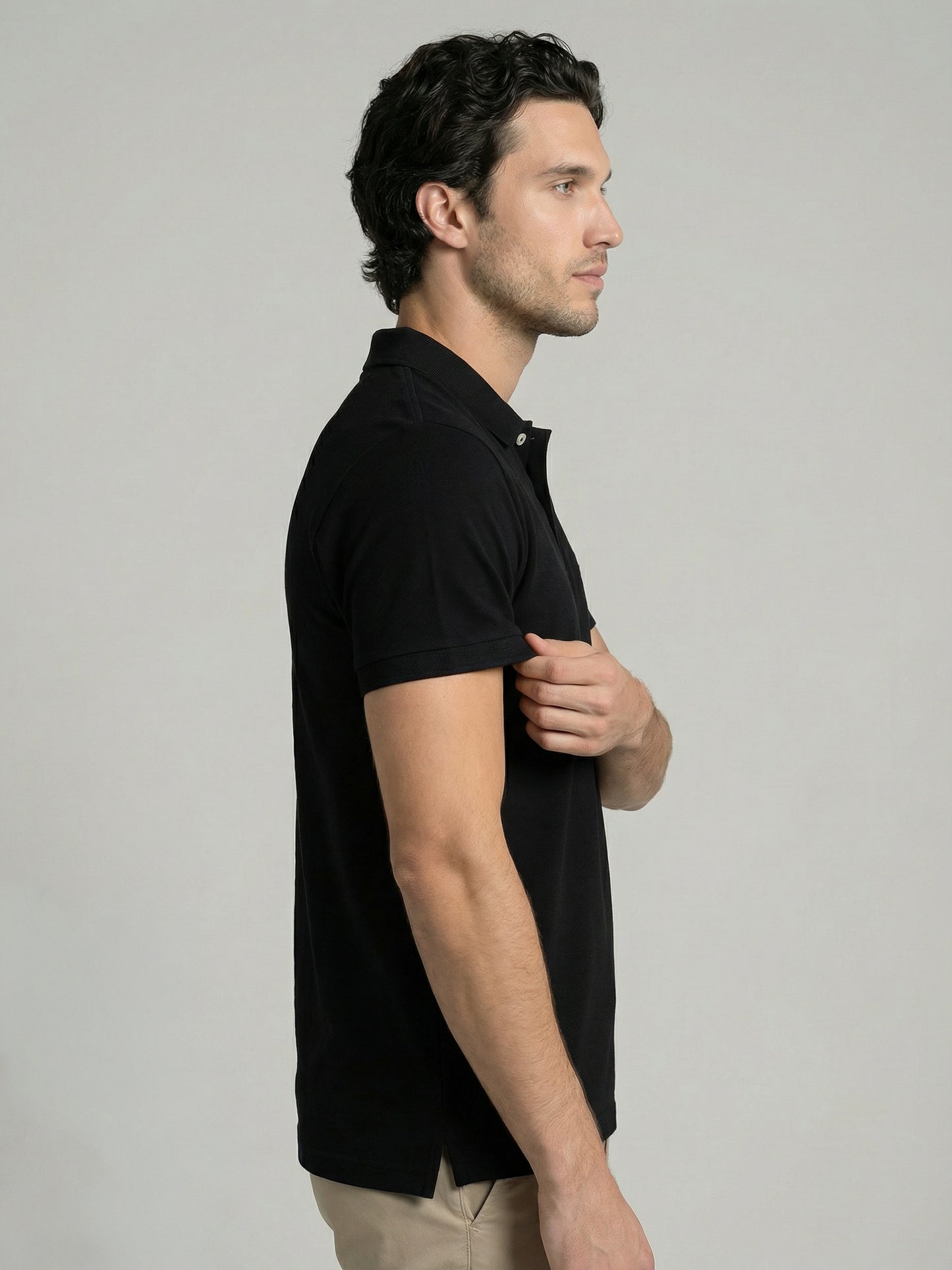 Celio Mens Black Solid Slim Fit Cotton T-Shirts