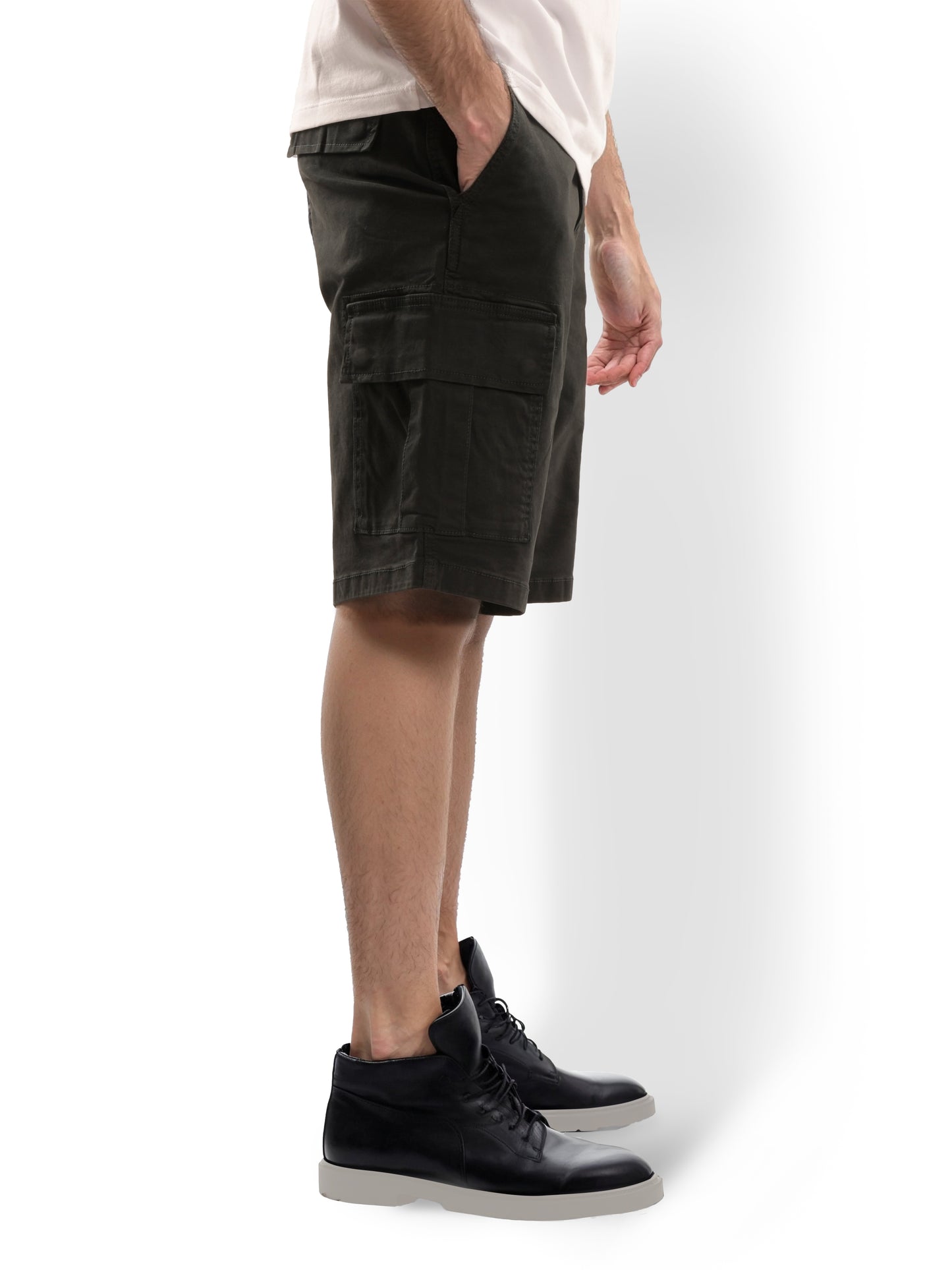 Black Regular Fit Shorts