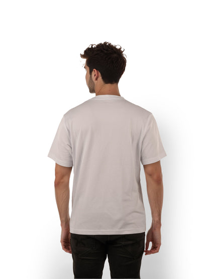 White Solid Cotton T-Shirt