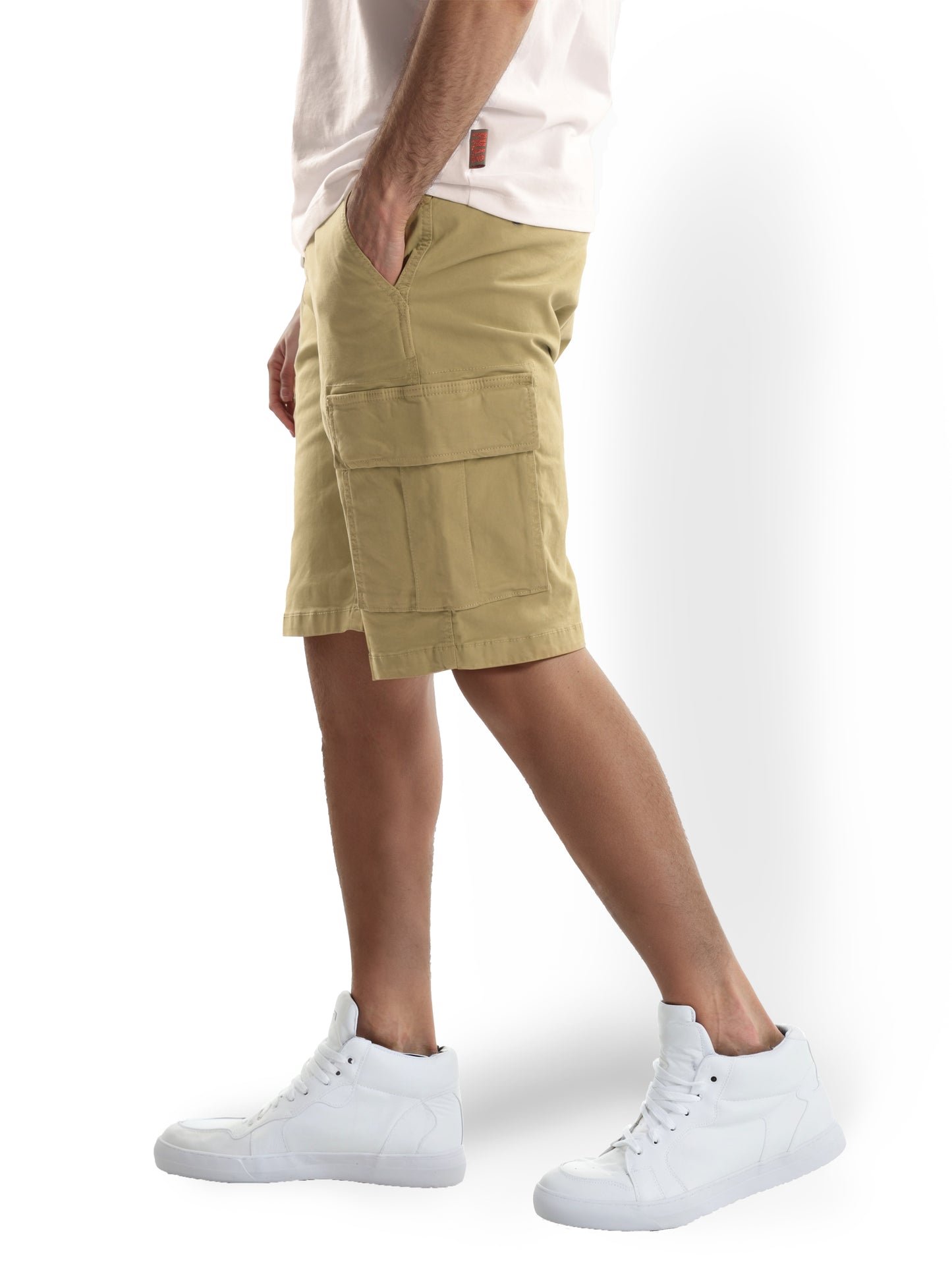 Khaki Regular Fit Shorts