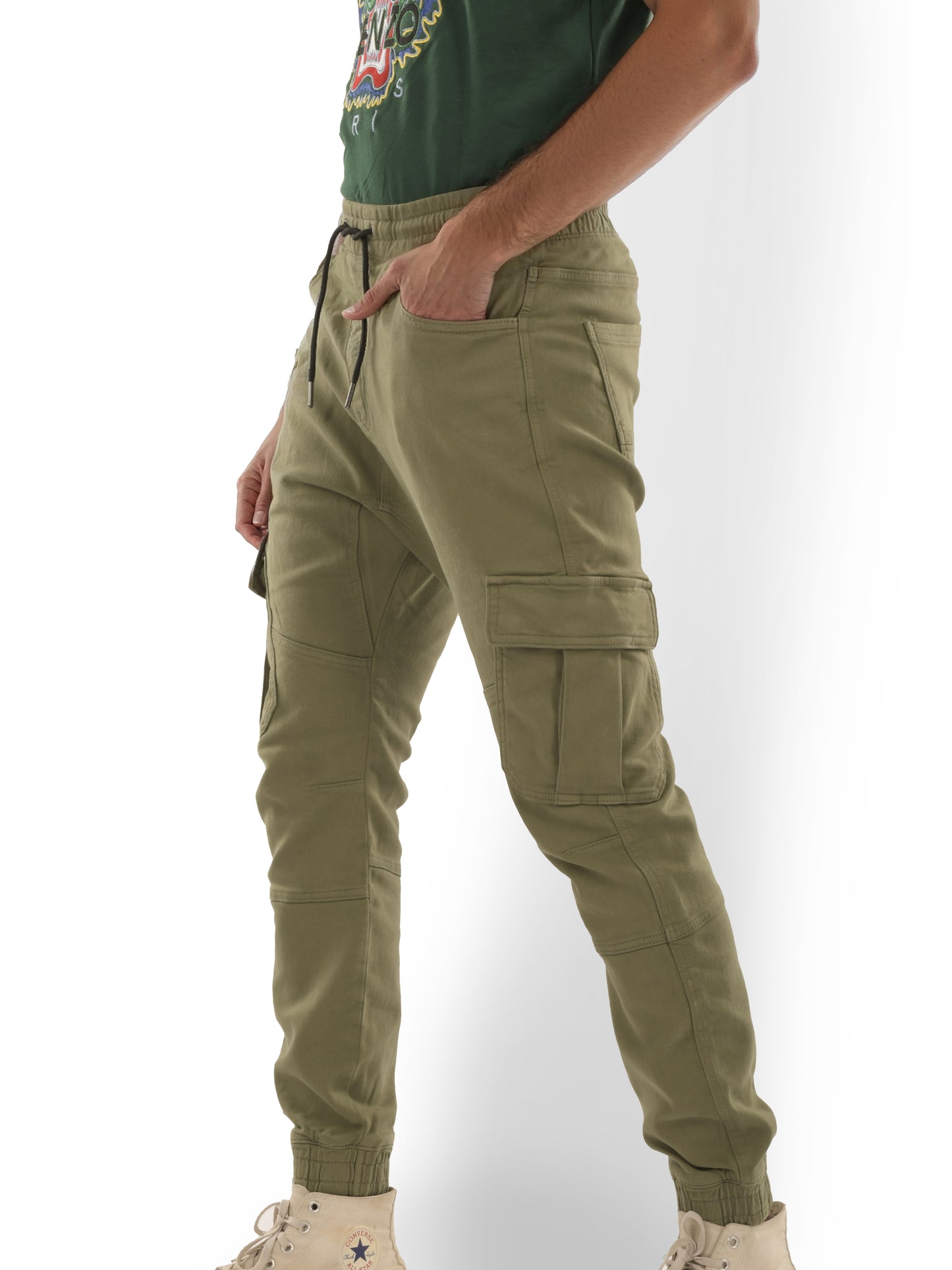 Green Slim Fit Trousers