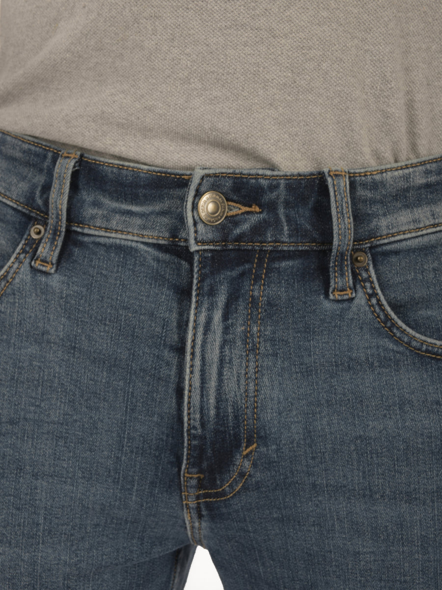 Celio* Solid Cotton Blue Regular Fit Men Jeans