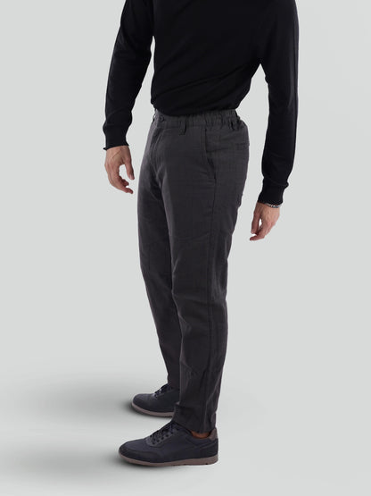 Grey Regular Fit Trousers