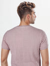 Celio* Solid Regular Fit Cotton Pink T-Shirt
