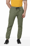Celio* Cotton-Blend Straight Fit Green Trouser