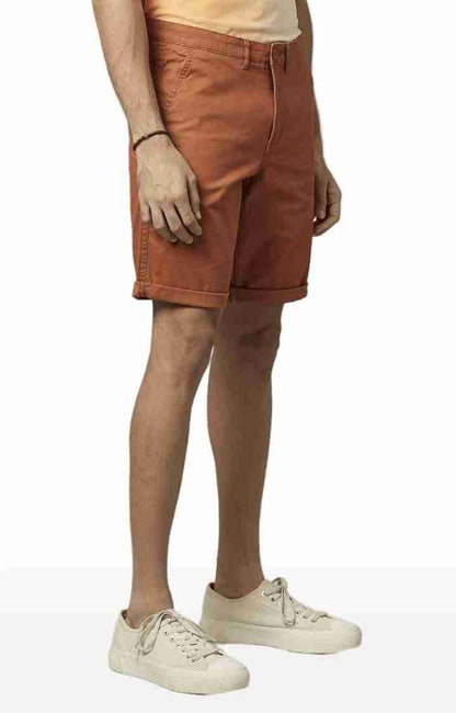 Rust Regular Fit Shorts