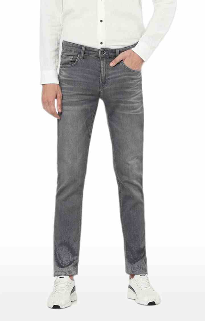 Grey Straight Fit Jeans