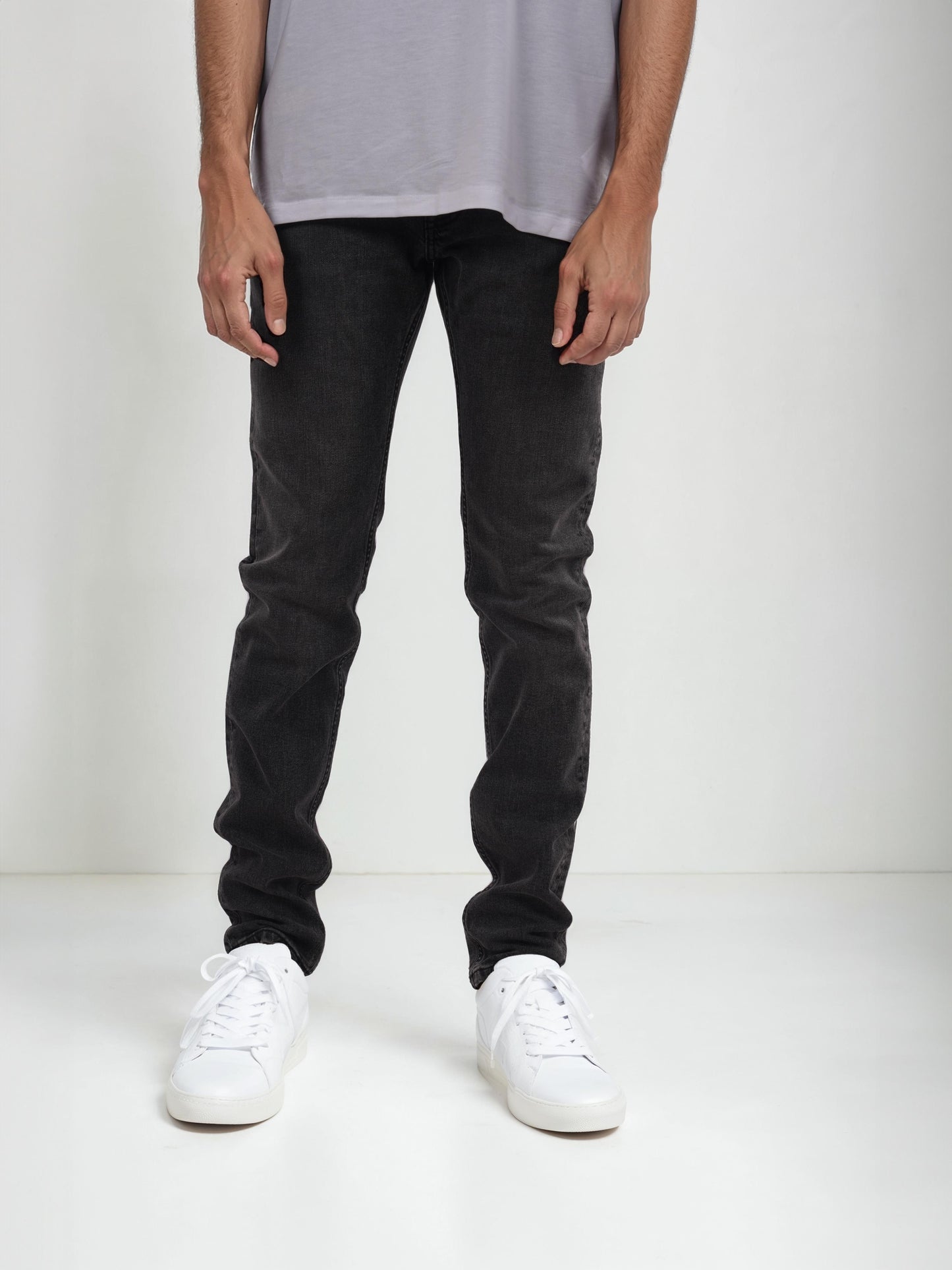 Grey Skinny Ankle Length Jeans