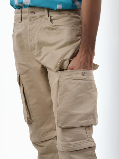 Beige Slim Fit Jeans