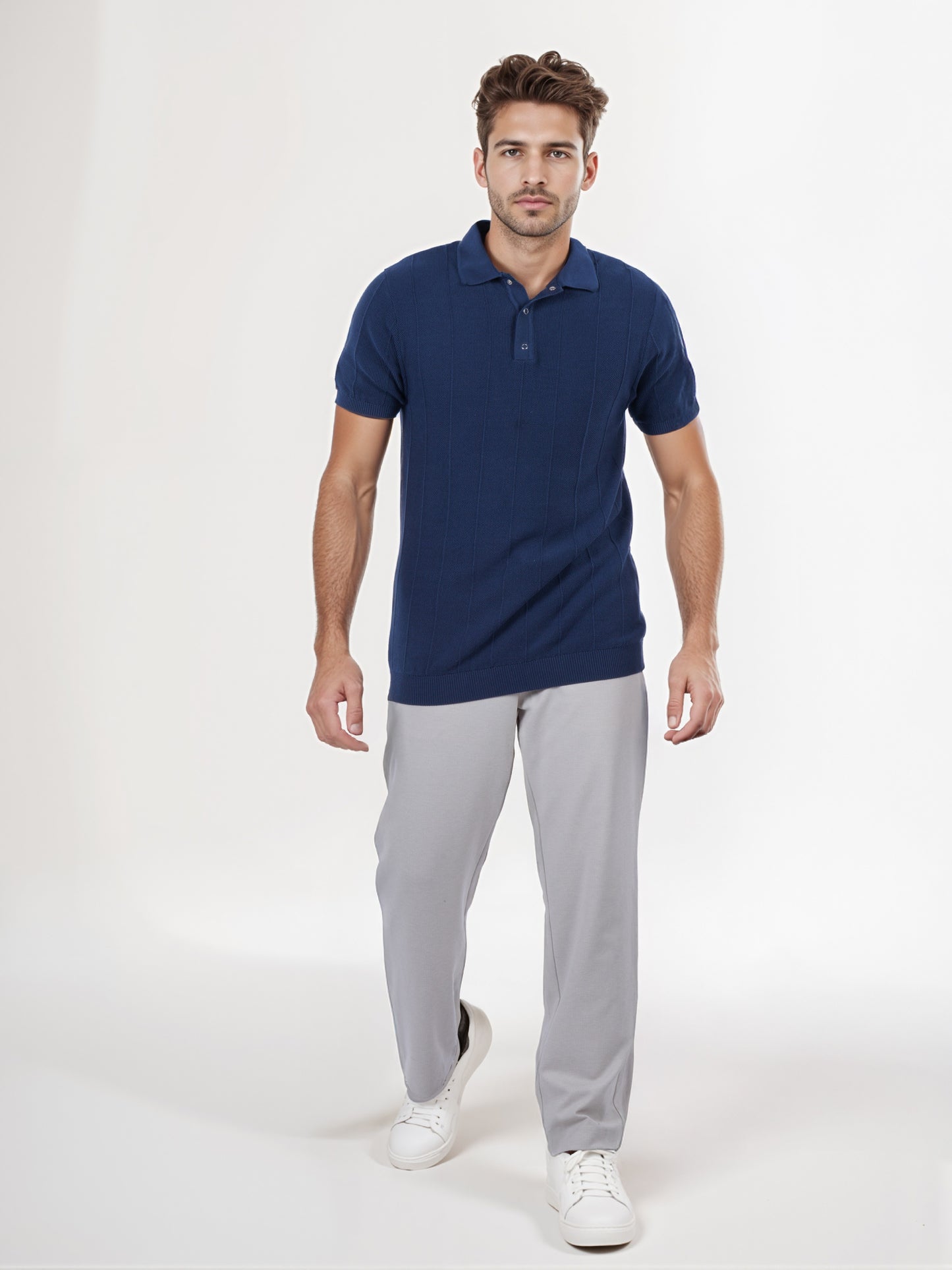 Celio* Men Blue Solid Regular Fit Cotton T-Shirt