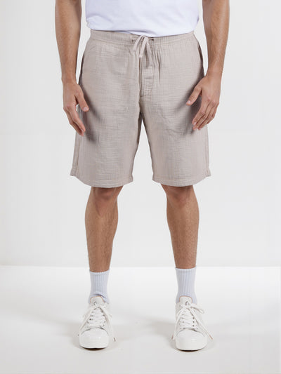 Celio* Men Beige Solid Regular Fit Cotton Shorts