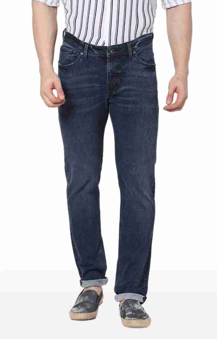 Blue Straight Slim Fit Premium Jeans