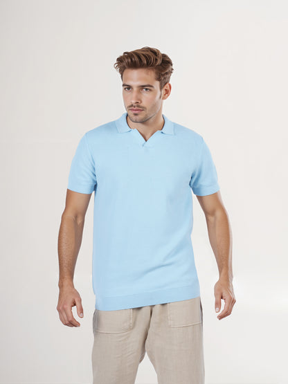Celio* Men Blue Solid Regular Fit Cotton T-Shirt