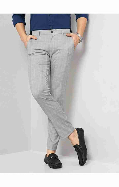 Grey Slim Fit Trousers