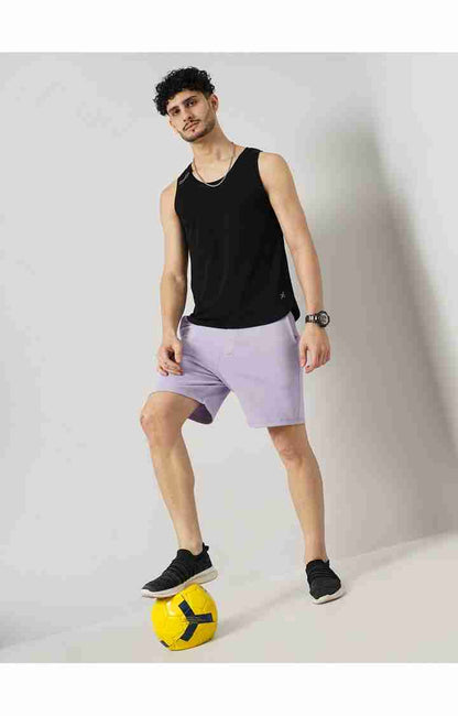 Purple Regular Fit Shorts