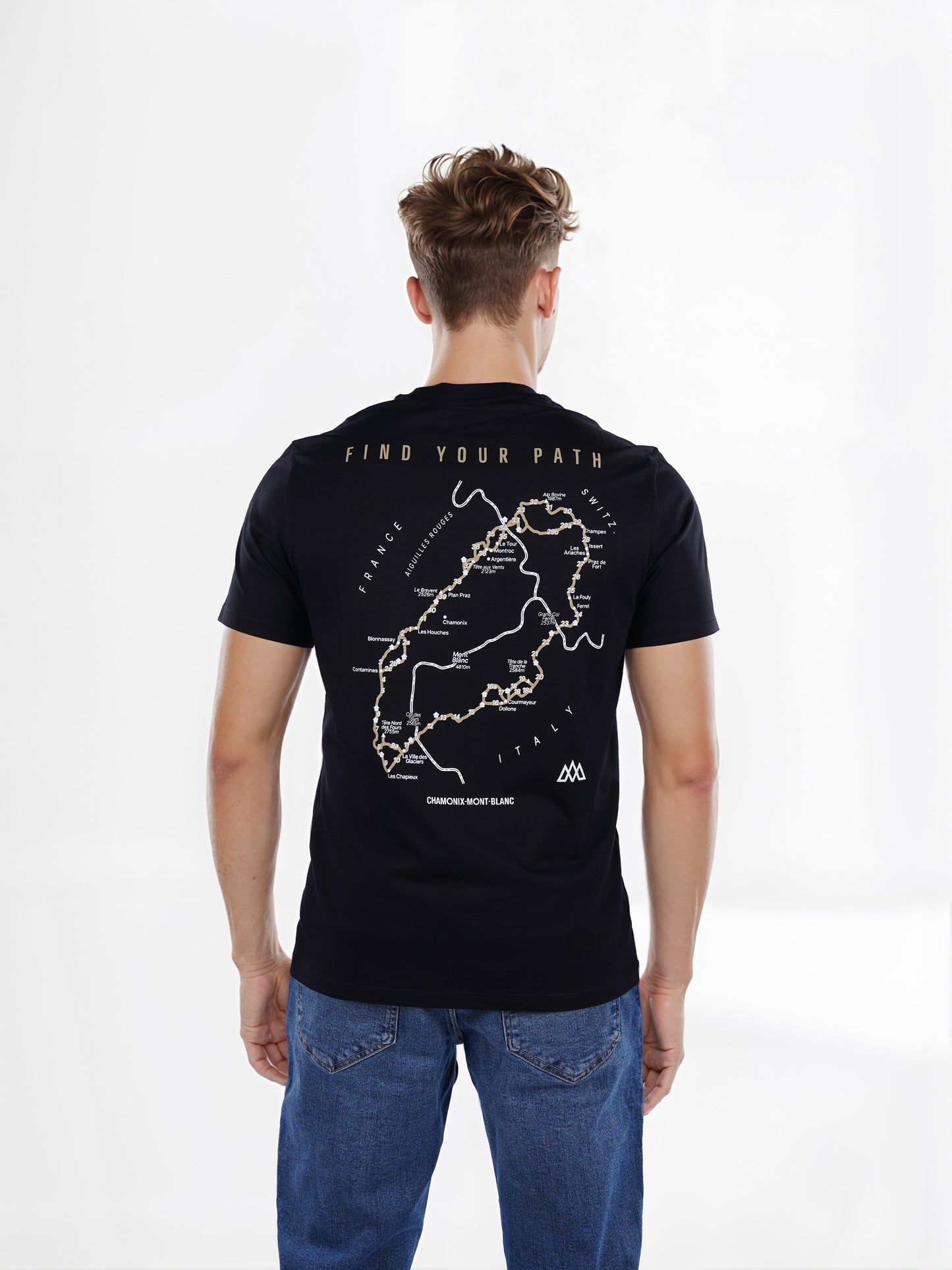 Celio* Chamonix Regular Fit Cotton Black T-Shirt