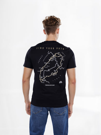 Celio* Chamonix Regular Fit Cotton Black T-Shirt