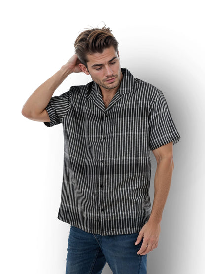 Black Checks Cotton Shirt