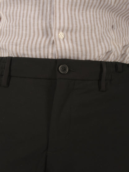 Black Regular Fit Trousers