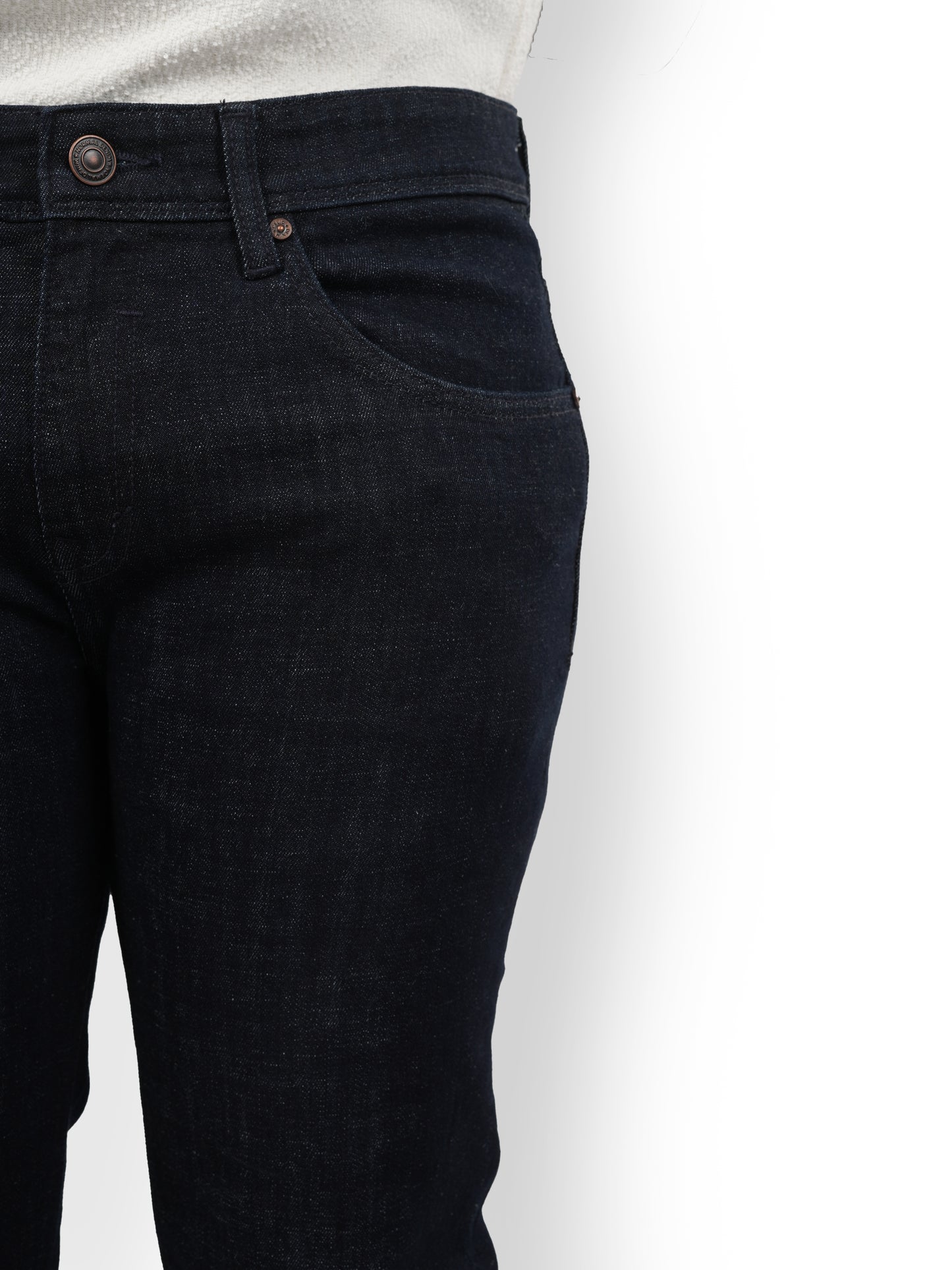 Blue Straight Slim Fit Jeans