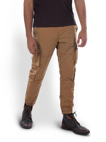 Brown Straight Fit Cargos