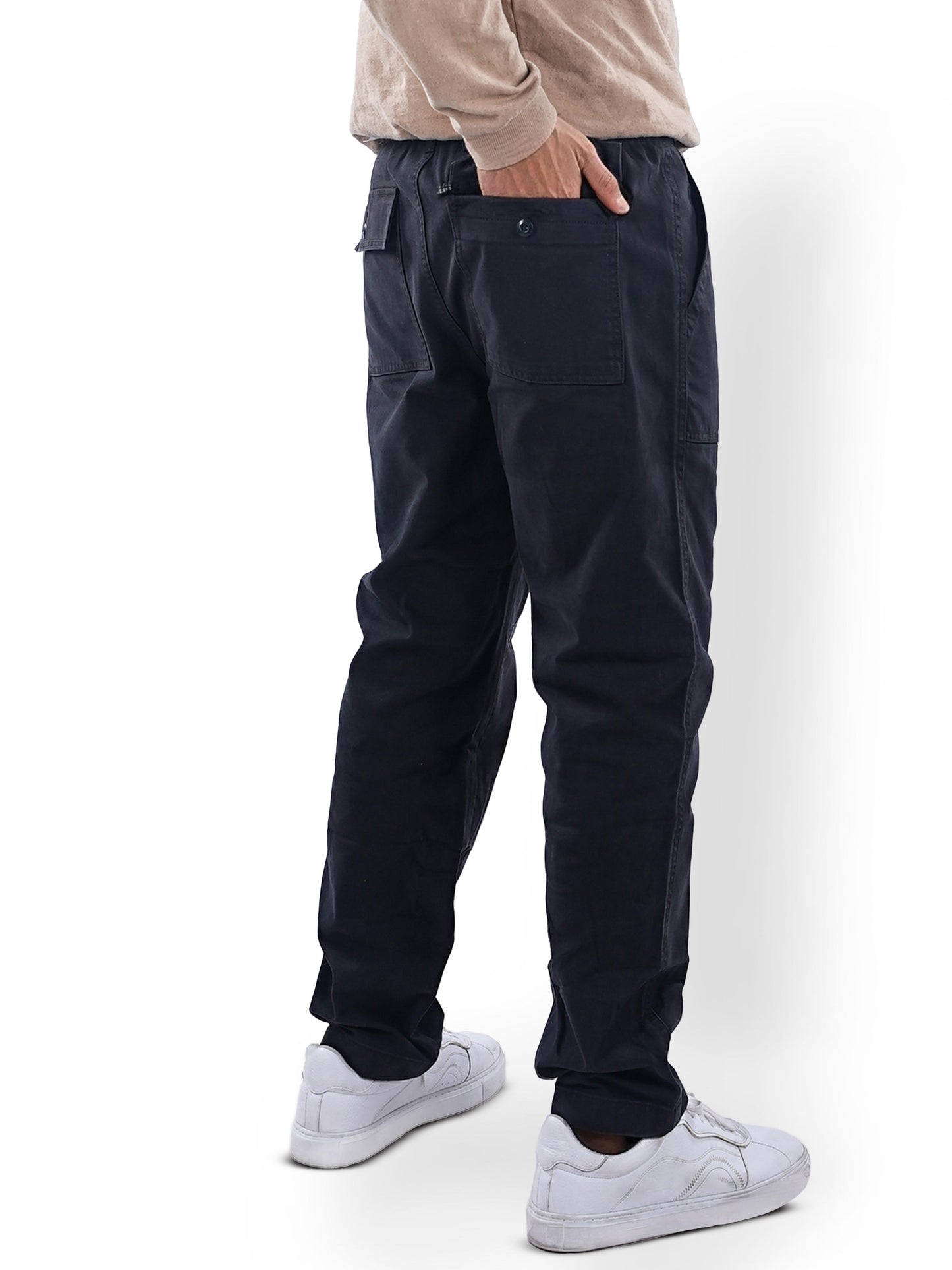 Black Straight Fit Trousers