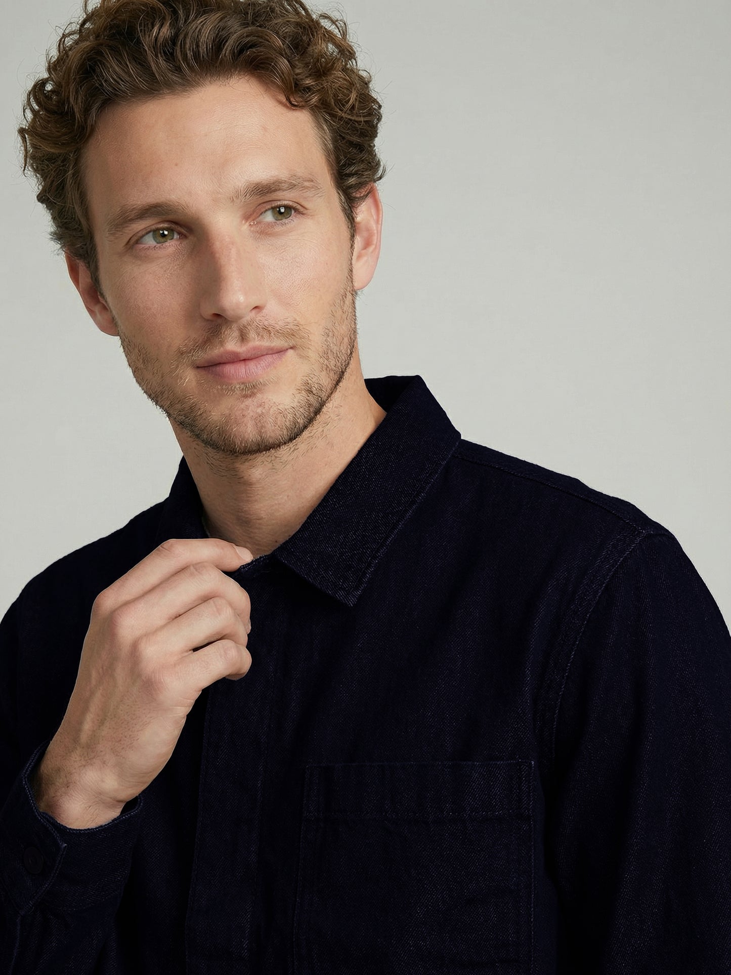 Celio Mens Navy Solid Regular Fit Cotton Shirts