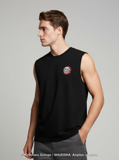 Celio Men Black Printed Oversized Cotton Demon Slayer T-Shirt