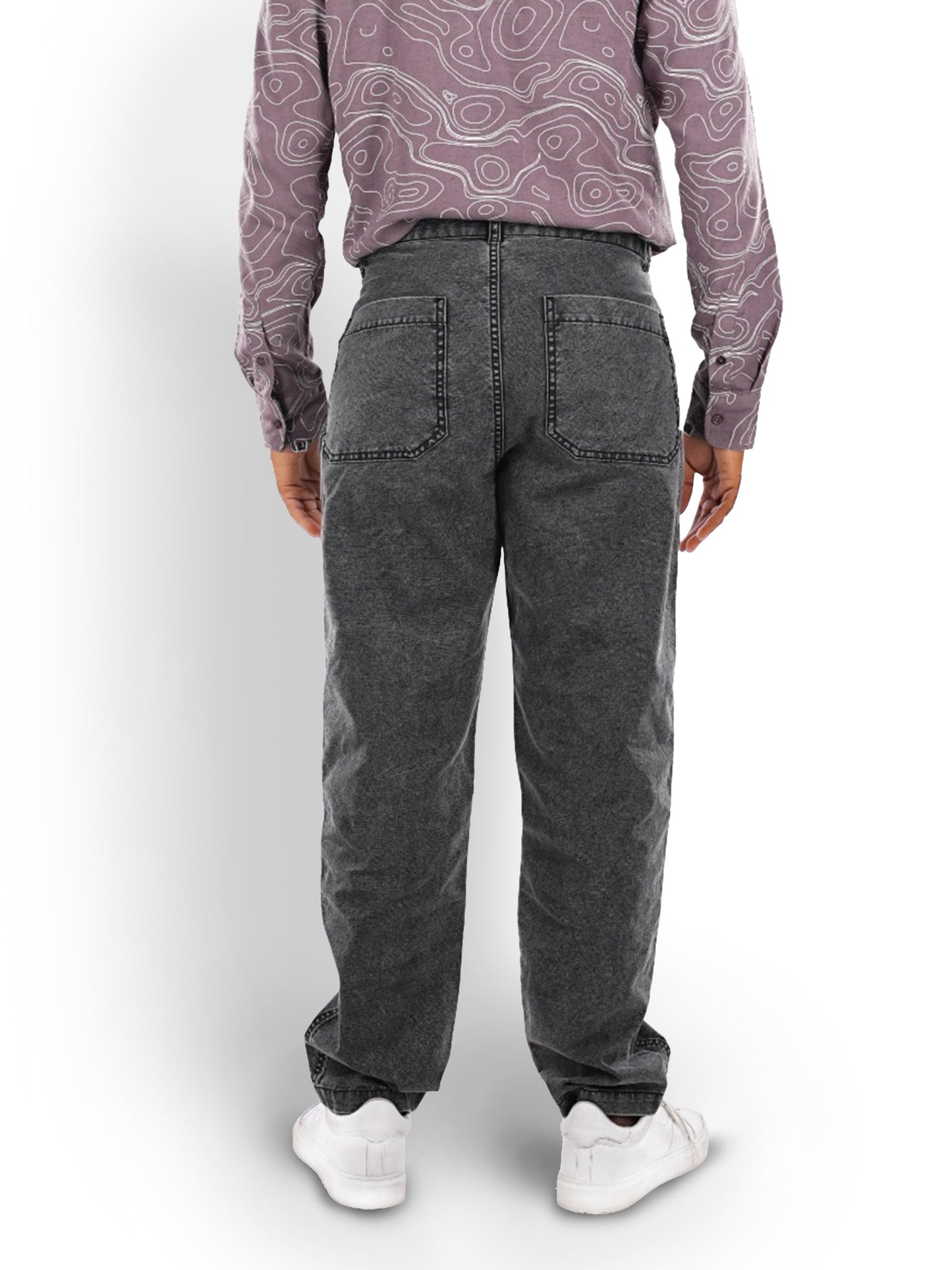 Grey Loose Fit Trousers