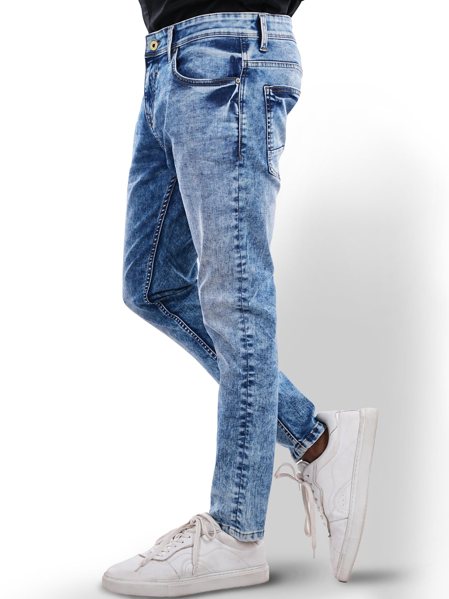 Blue Skinny Ankle Length Jeans