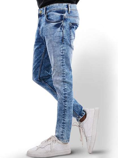 Blue Skinny Ankle Length Jeans