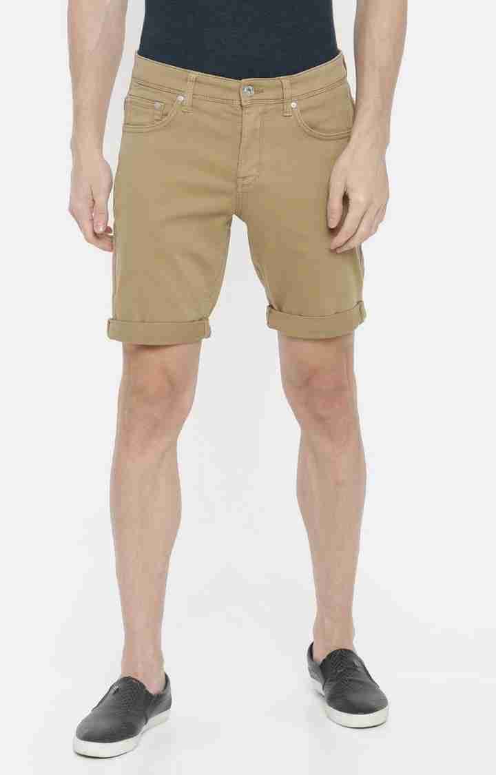 Khaki Regular Fit Shorts