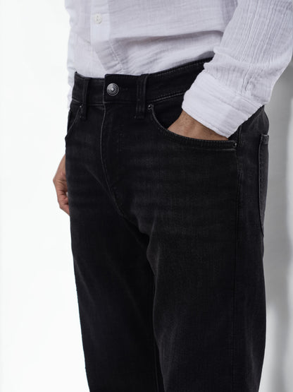 Black Straight Fit Jeans