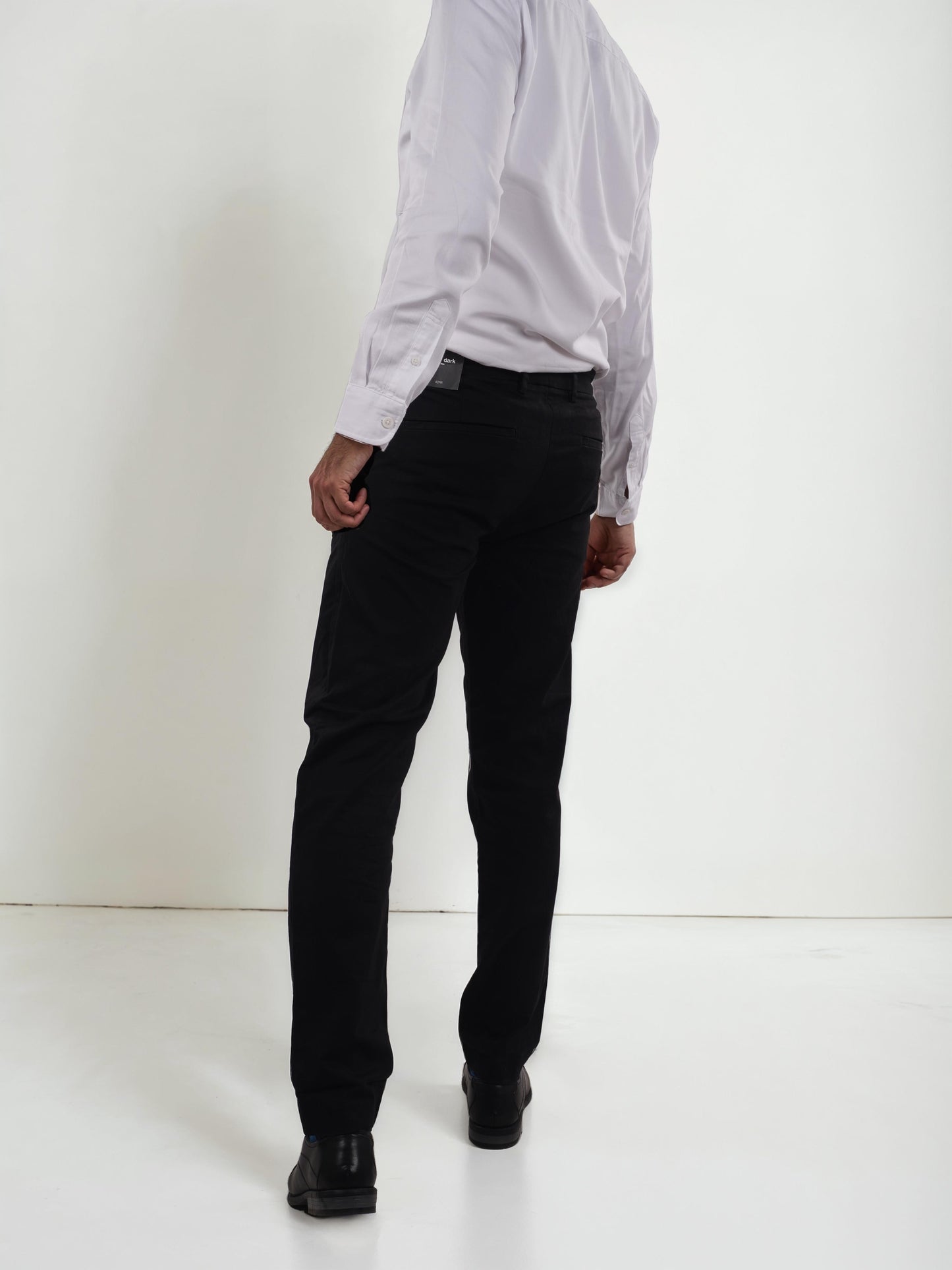 Black Straight Fit Trousers