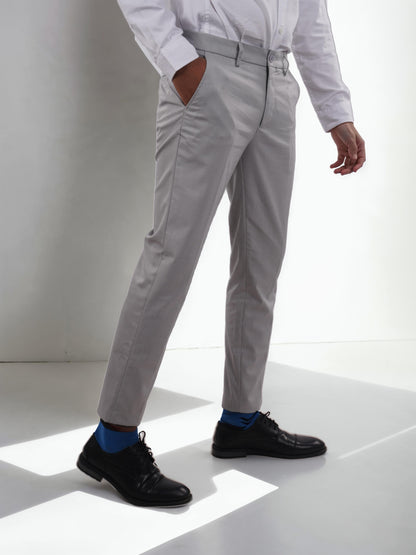 Grey Slim Fit Trousers