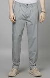 Celio* Cotton-Blend Relaxed Fit Grey Trouser