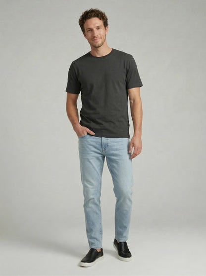 Celio Mens Grey Solid Slim Fit Cotton T-Shirts