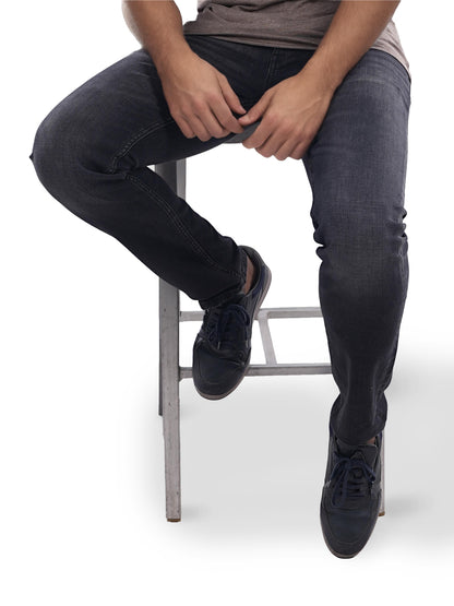 Black Straight Slim Fit Soft Touch Jeans